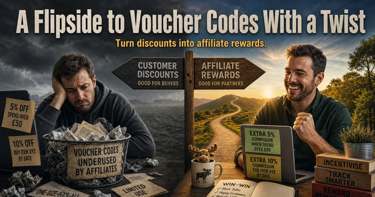 Illustration for the post: A Flipside to Voucher Codes With a Twist