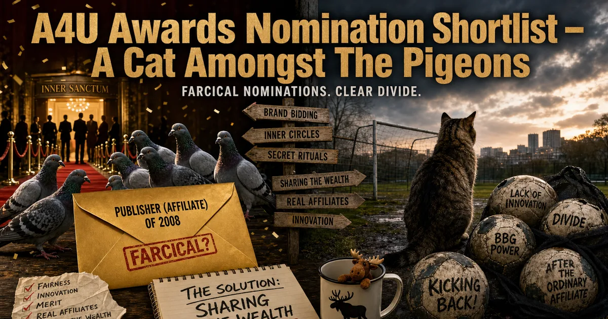 Illustration for the post: A4U Awards Nomination Shortlist – A Cat Amongst The Pigeons