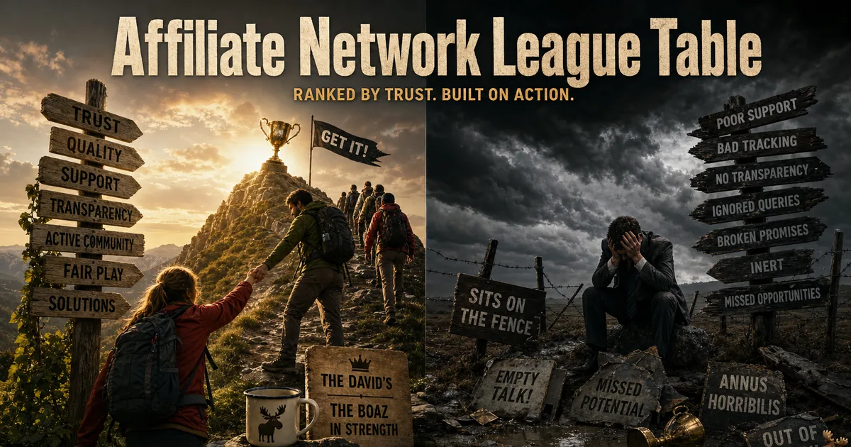 Illustration for the post: Affiliate Network League Table