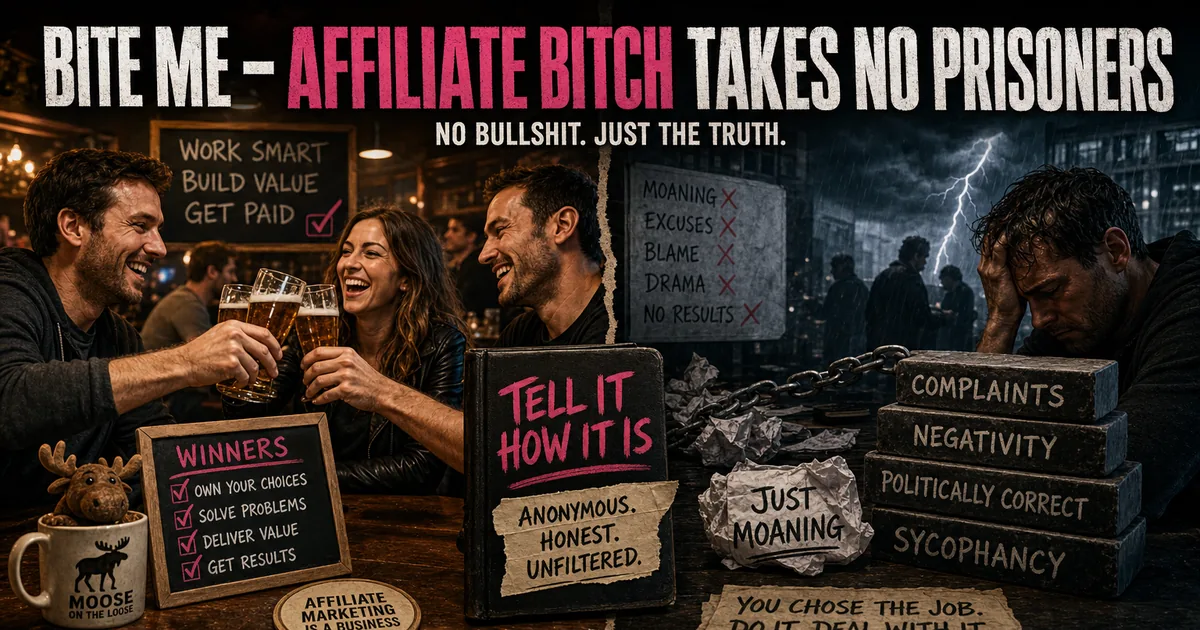 Illustration for the post: Bite Me – Affiliate Bitch Takes No Prisoners