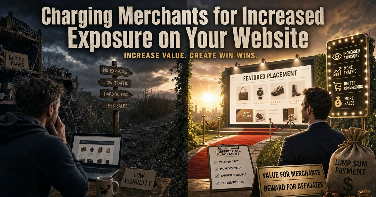 Illustration for the post: Charging Merchants for Increased Exposure on Your Website