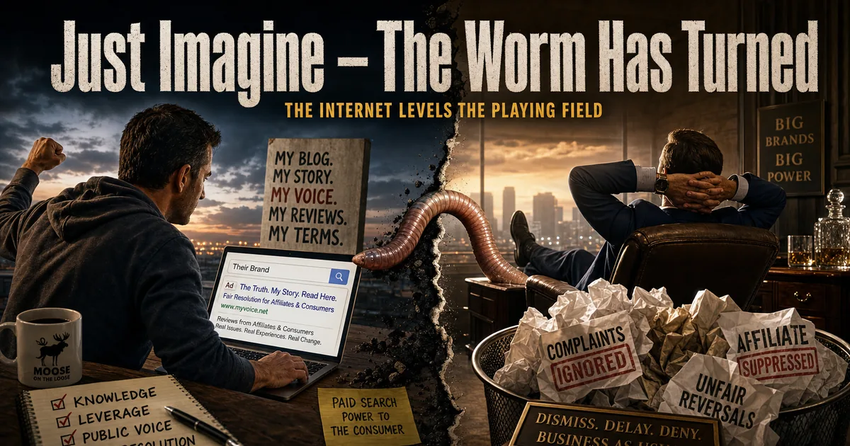 Illustration for the post: Just Imagine – The Worm Has Turned