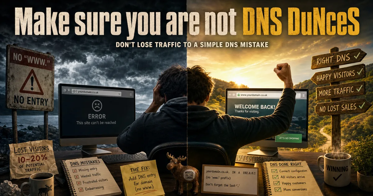 Illustration for the post: Make sure you are not DNS DuNceS