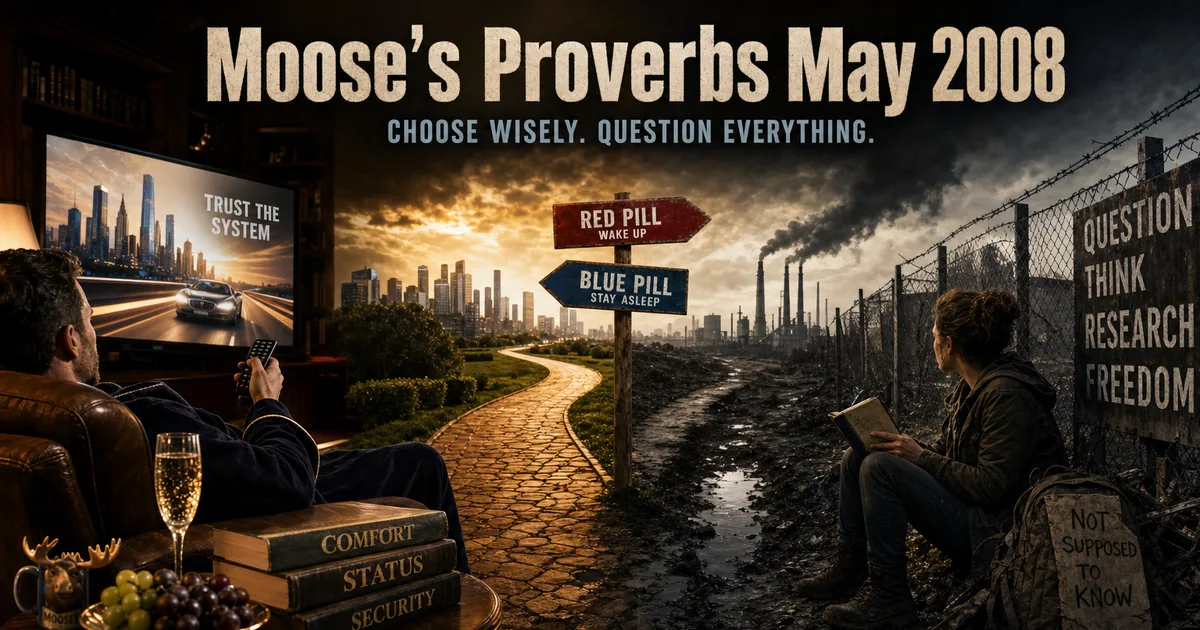 Illustration for the post: Moose’s Proverbs May 2008