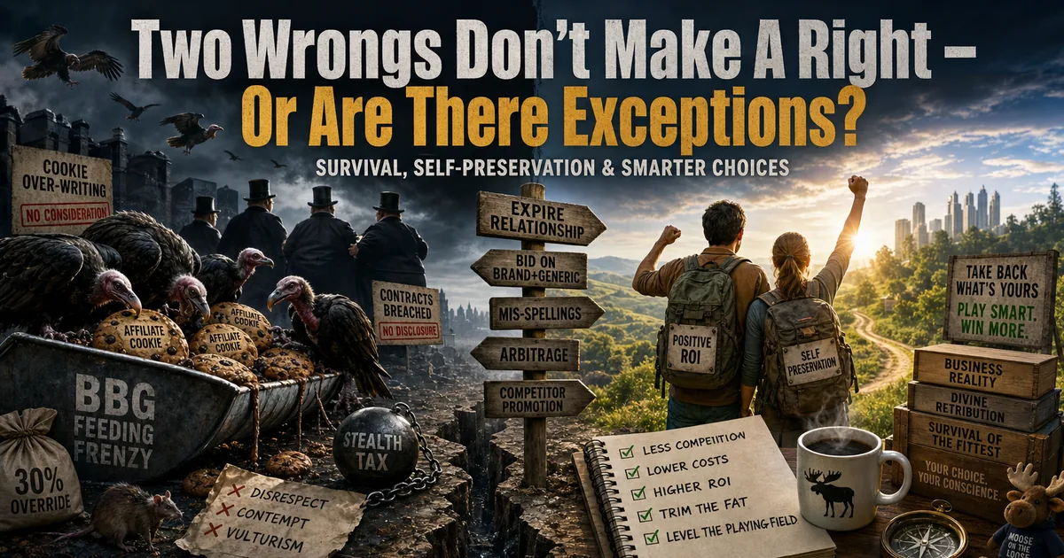Illustration for the post: Two Wrongs Don’t Make A Right – Or Are There Exceptions?